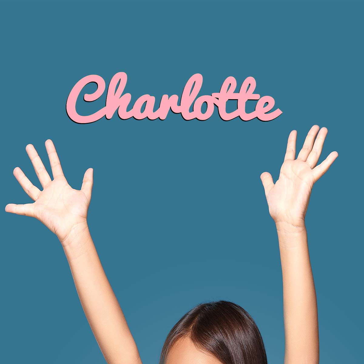 Home Decor Diy - 1pc Diy CHARLOTTE white Customized Text