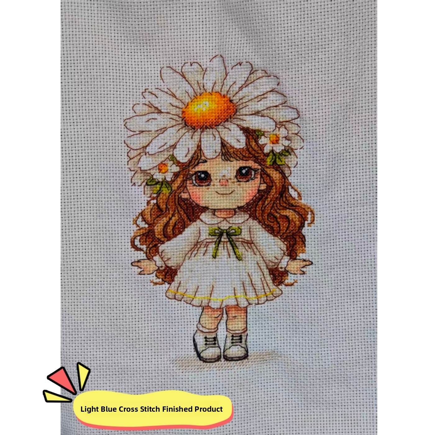 Home Decor Daisy - Light Blue Cross Stitch RS Pure