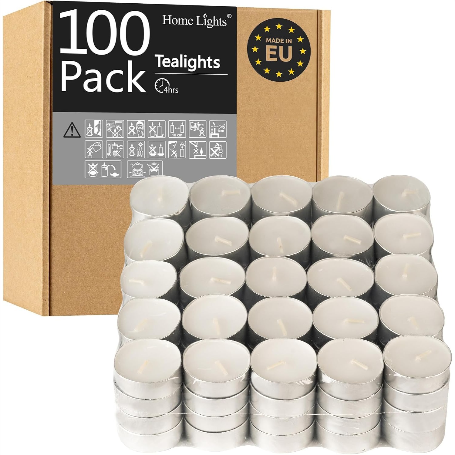 Home Decor Free Images - Unscented Tealight Candles 4-Hour Burn Time