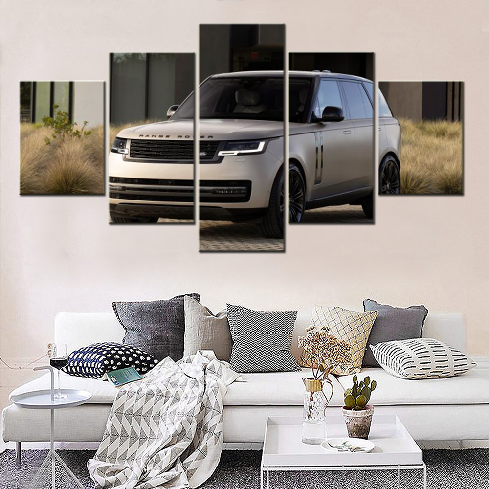Home Decor Range - 5 Pieces Wall Art Canvas Cars