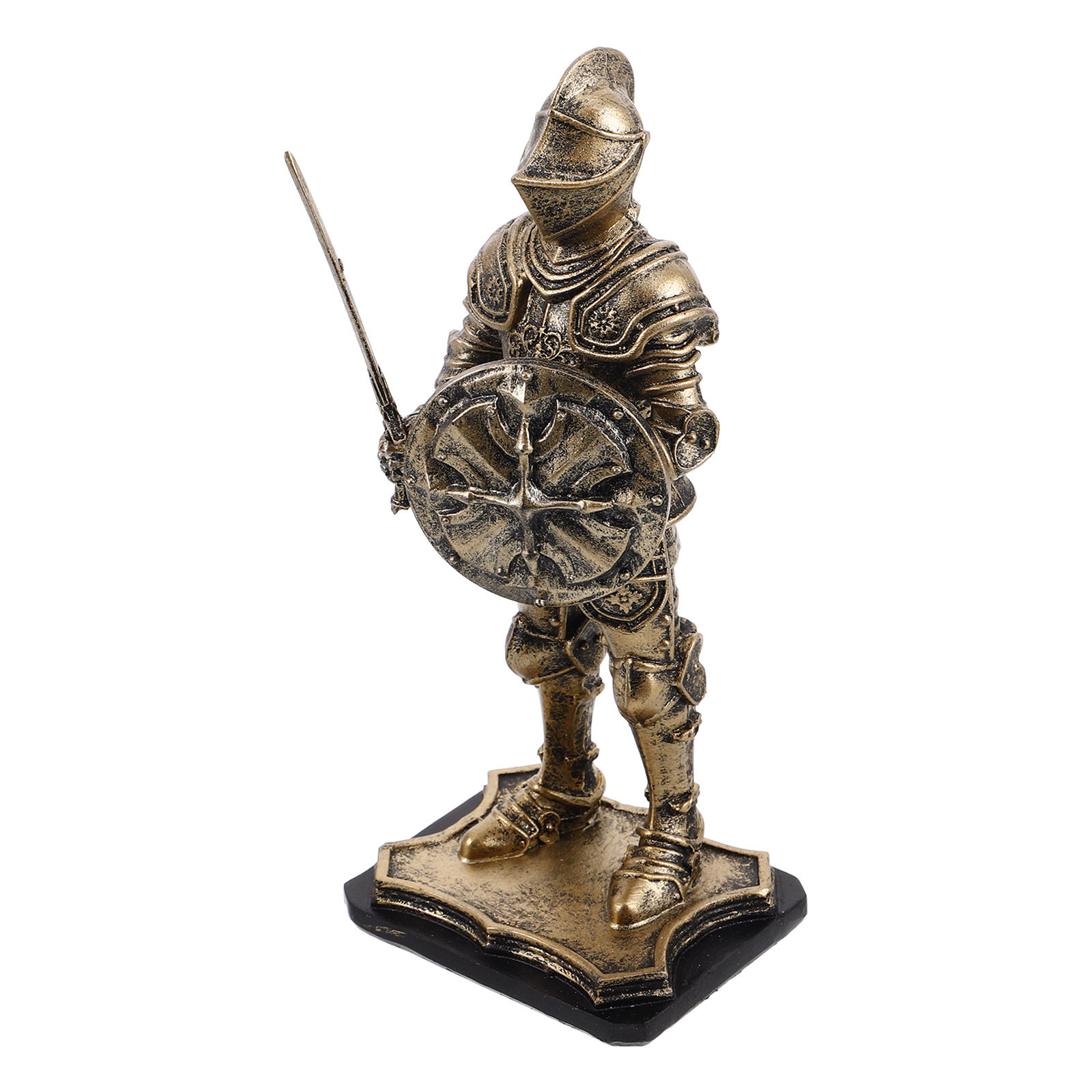 Home Decor Medieval - Standing Knights Resin Sculpture Vintage Medieval