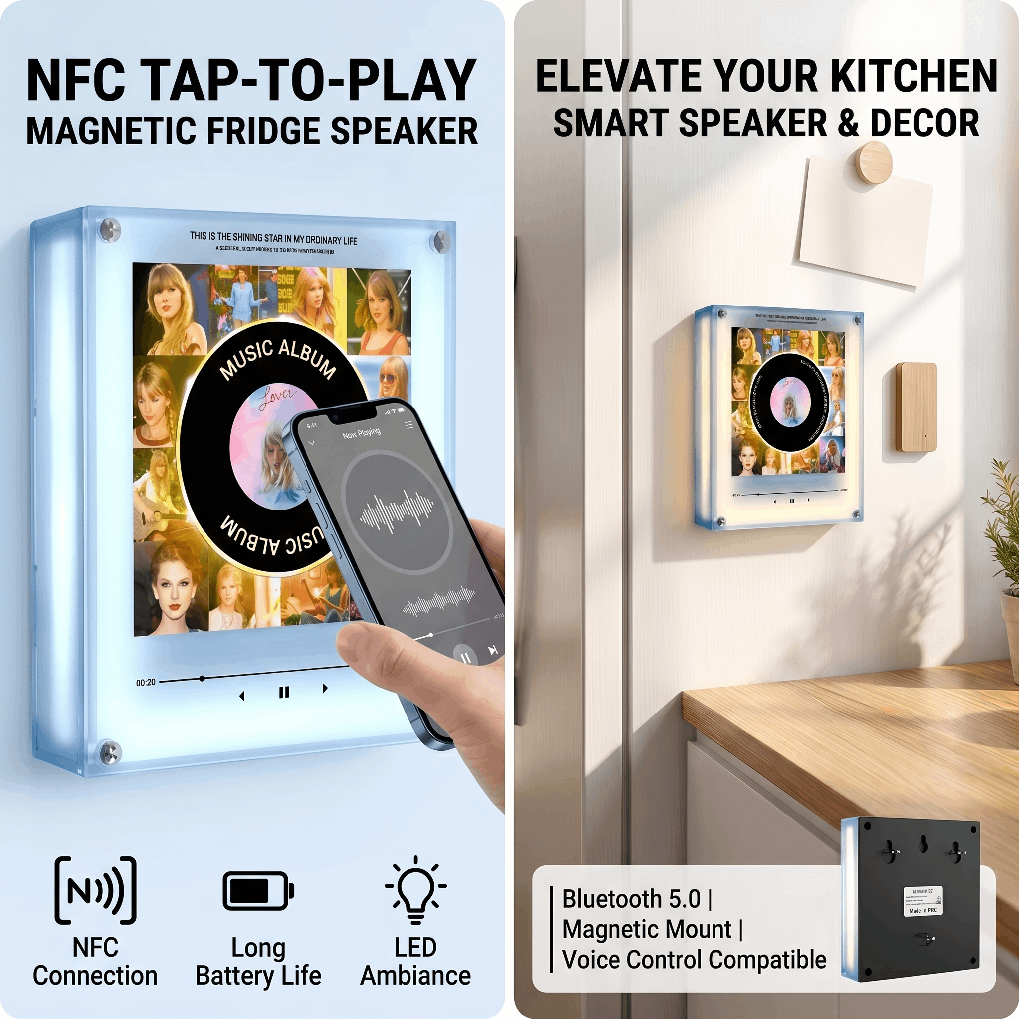 Home Decor Range - New Cute Smart Acrylic NFC Sensing