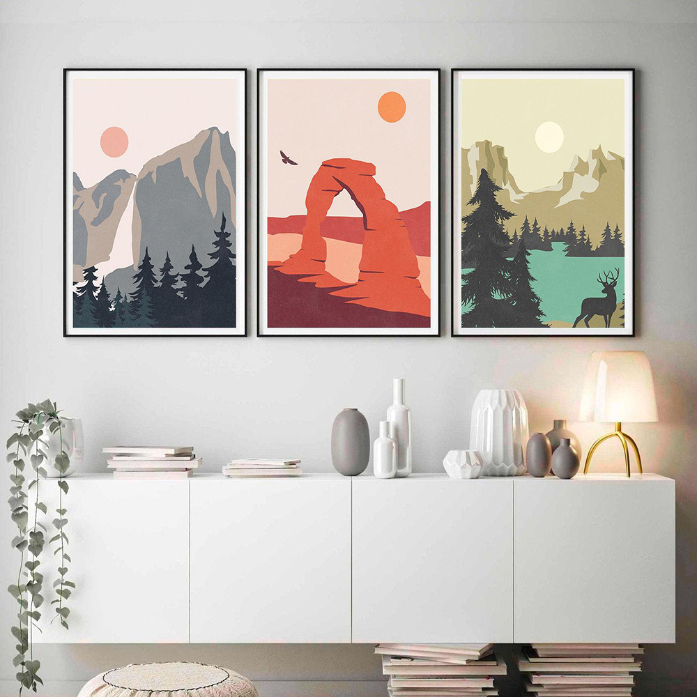 Home Decor Locations - National Park Travel Location Art Poster