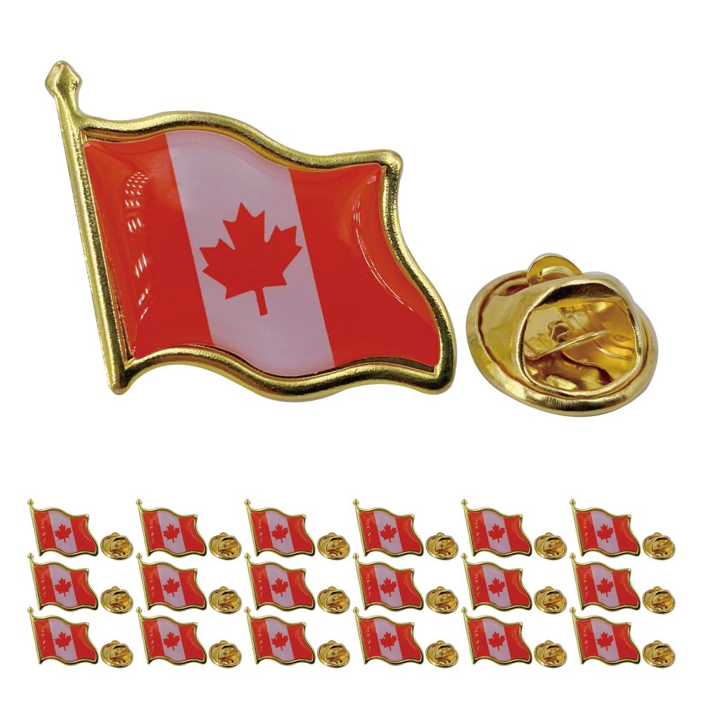 Home Decor Canada - Canada Flag Lapel Pins - Bulk