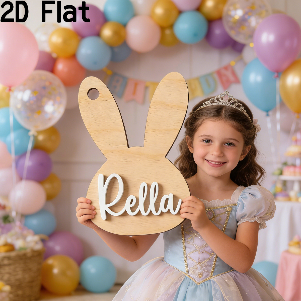 Home Decor Diy - 1Pc Custom Cute Animal Rabbit Wooden