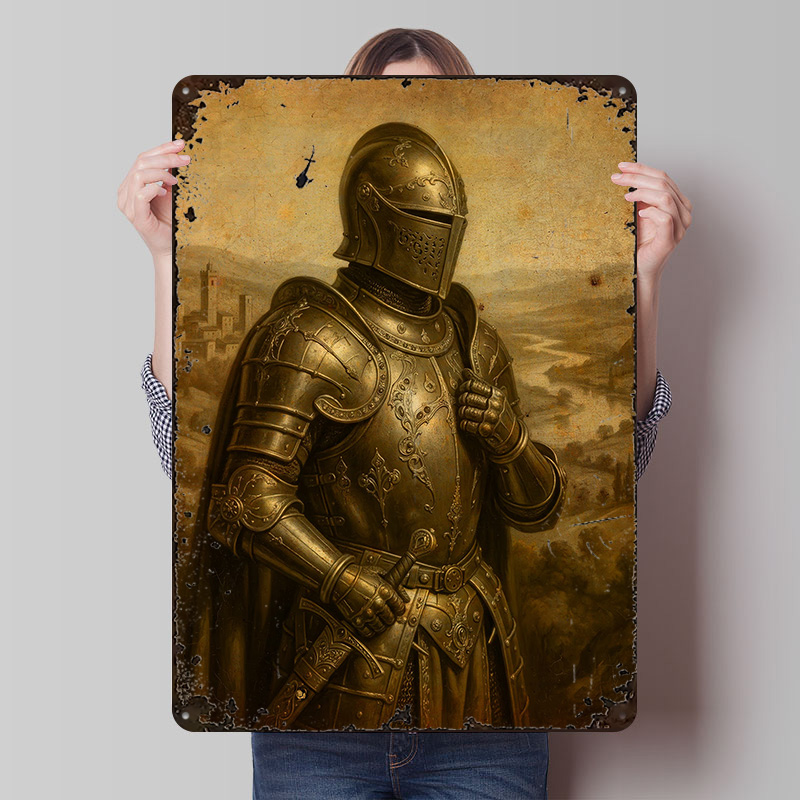 Home Decor Living - Knight in Ornate Armor Printed Poster