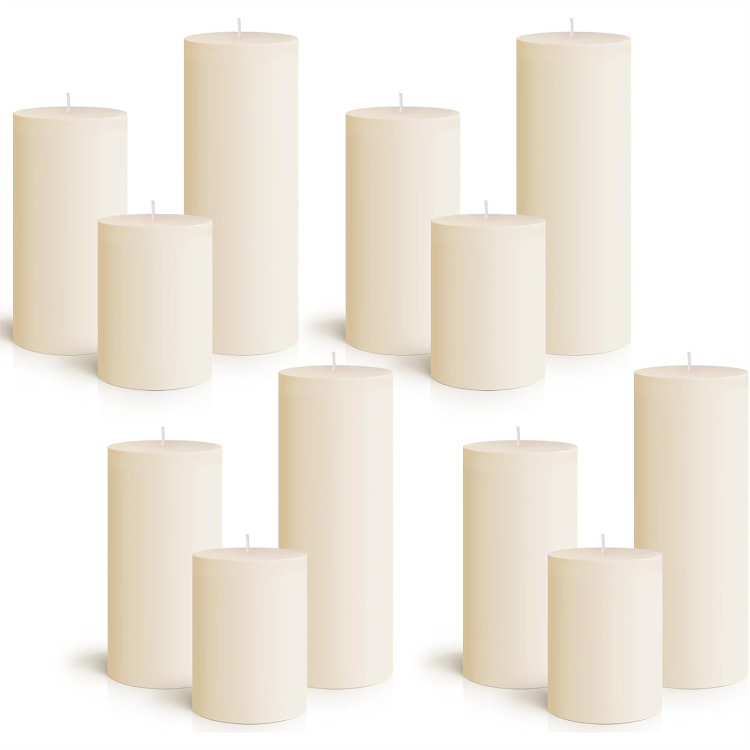 Home Decor Free Images - 12 Pillar Candles Bulk 3