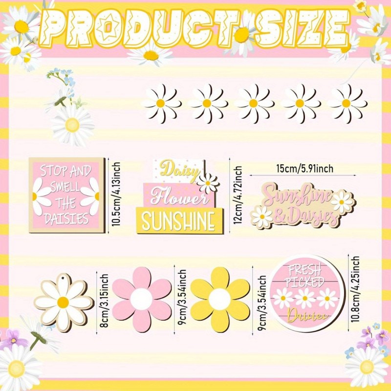 Daisy Tiered Tray Decor Summer - Home Decor Daisy reseña y precio