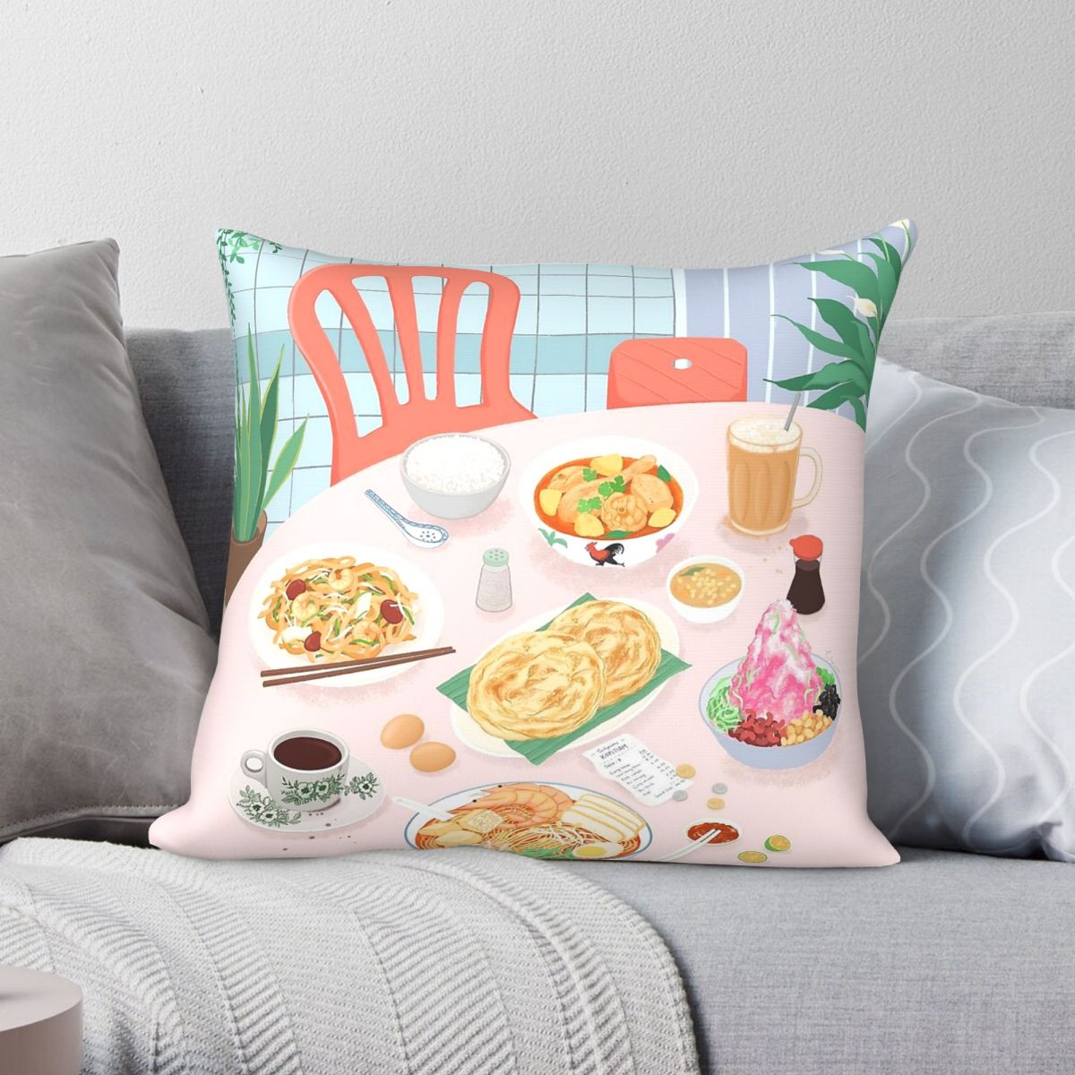 Kopitiam Food Malaysia Pillowc - Home Decor Malaysia reseña y precio