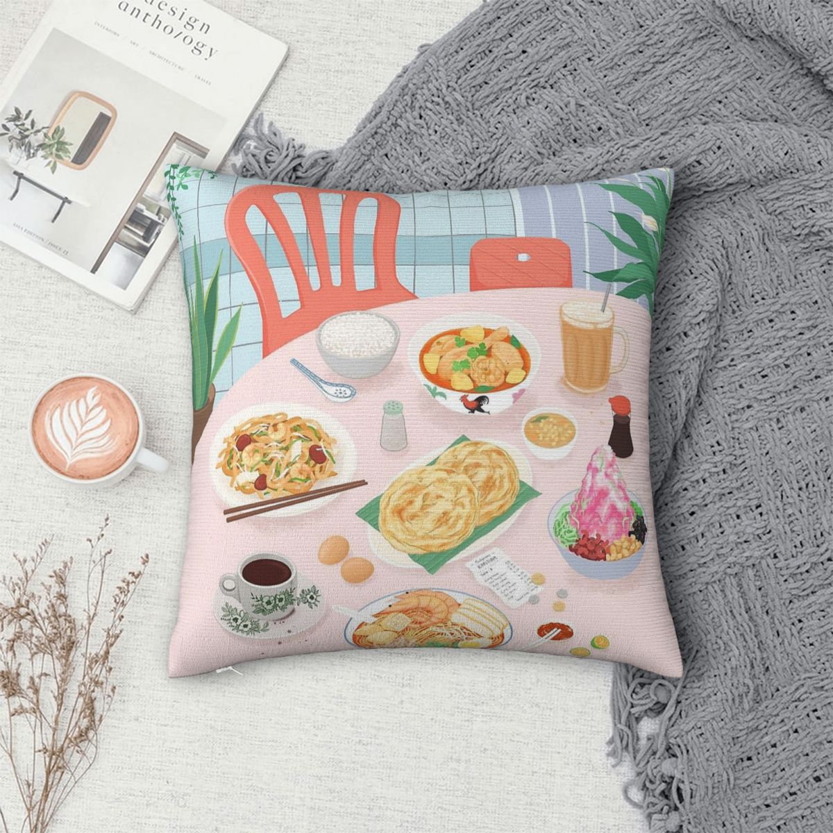 Kopitiam Food Malaysia Pillowc - Home Decor Malaysia reseña y precio