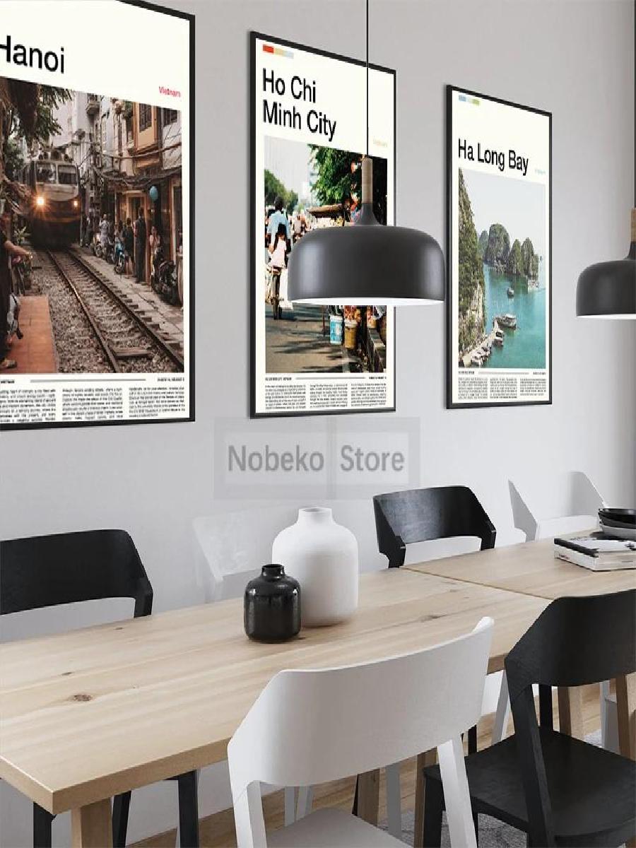 Vietnam Travel Posters Canvas  - Home Decor Vietnam reseña y precio