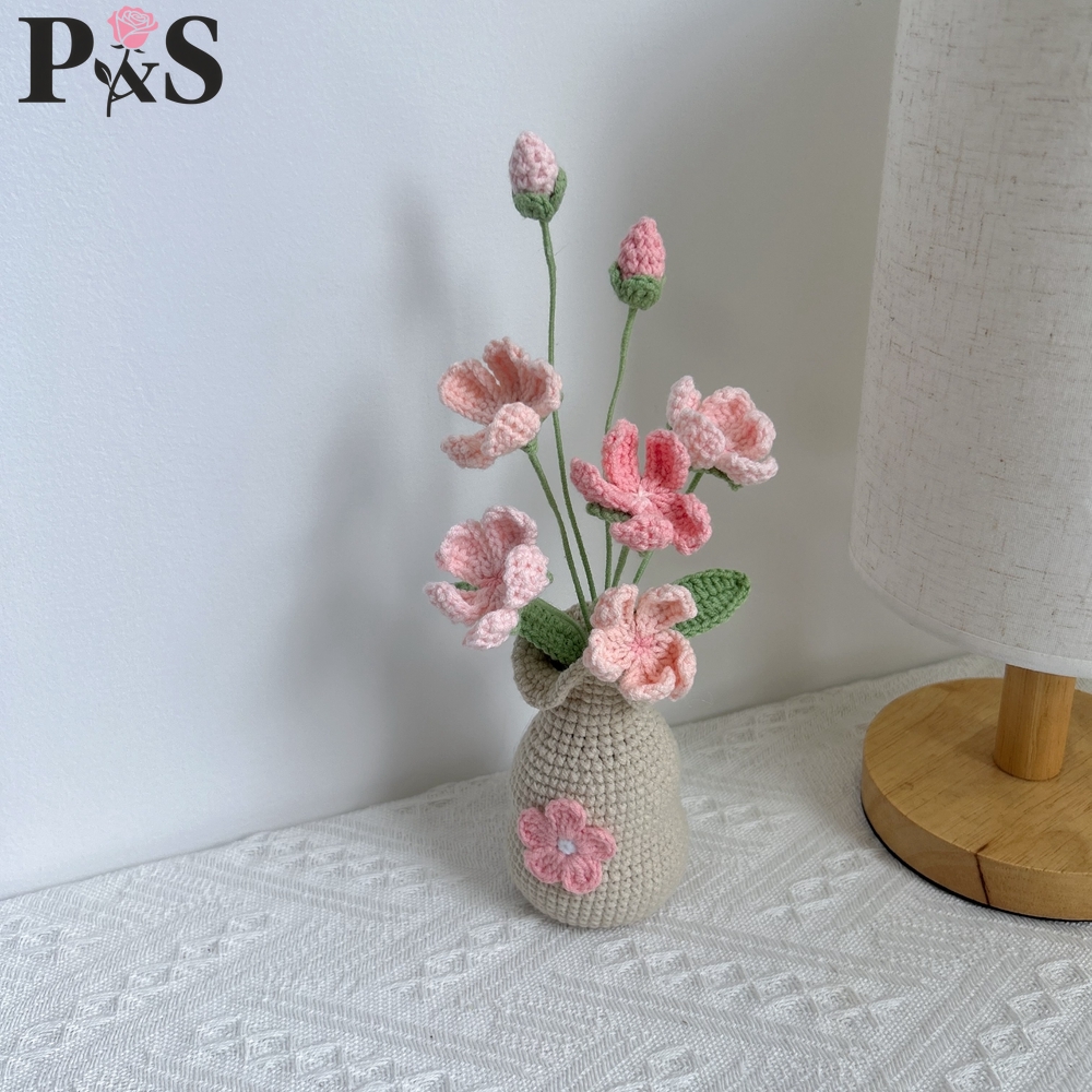 Crocheted Flower Vase Finished - Home Decor Daisy reseña y precio