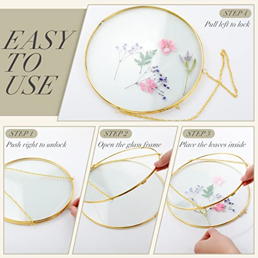 Pcs Double Glass Frame for Pre - Pressed Flower Frame reseña y precio