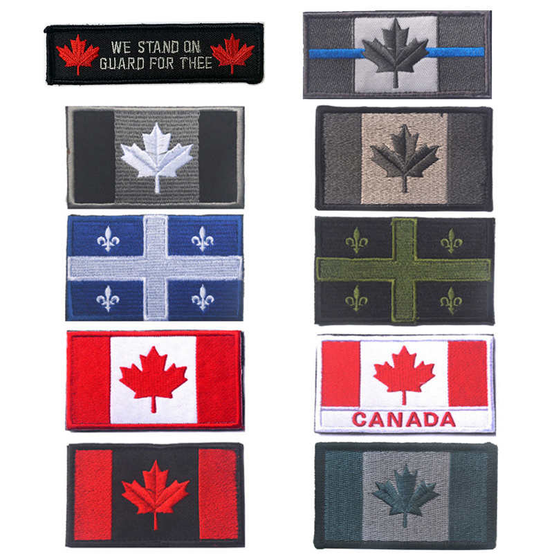 Embroidered Canada Flag Quebec - Home Decor Canada reseña y precio