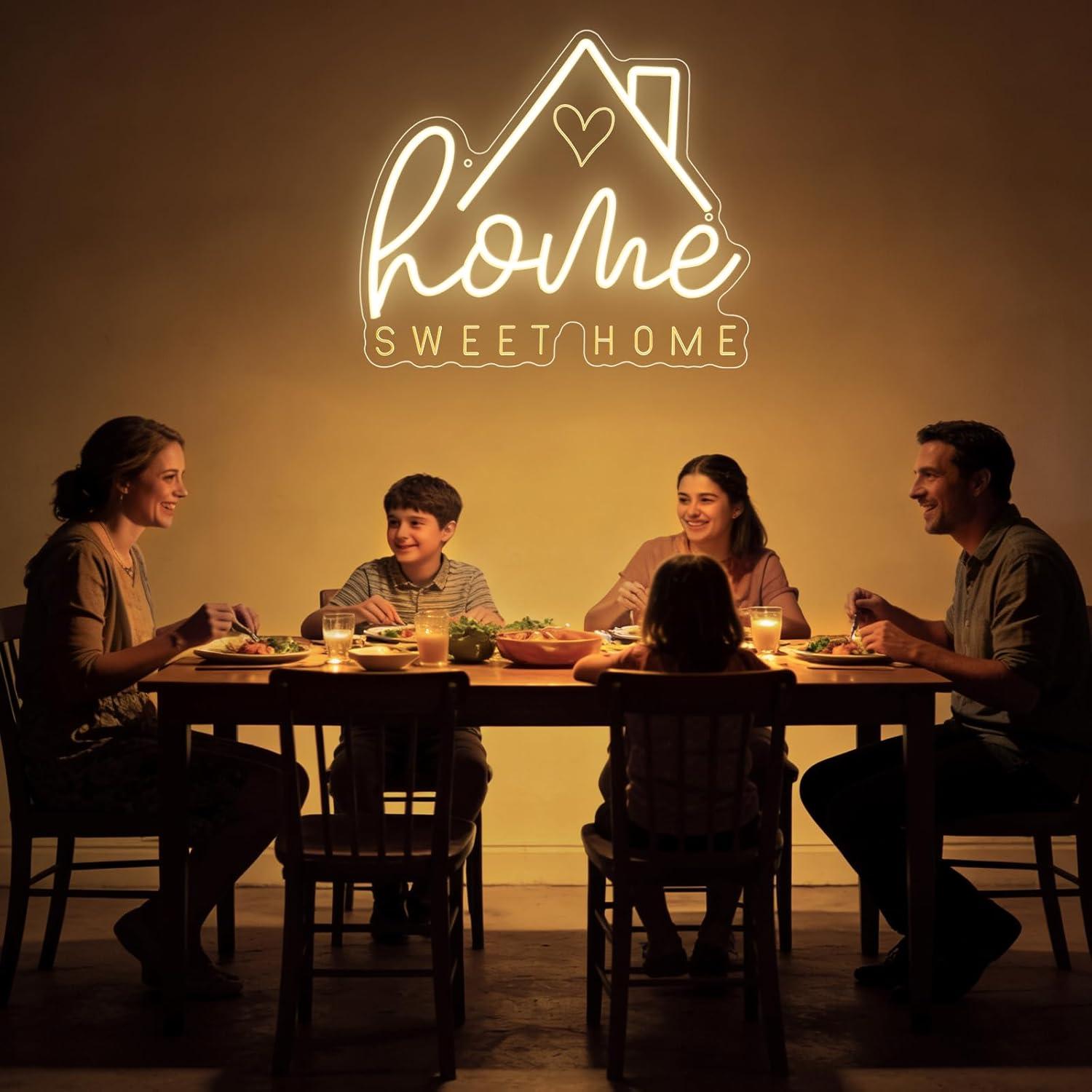 Sweet Home Neon Sign USB Dimma - Home Decor Living reseña y precio