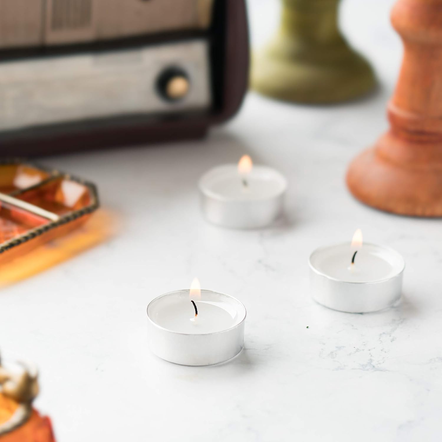 Unscented Tealight Candles 4-H - Home Decor Free Images reseña y precio