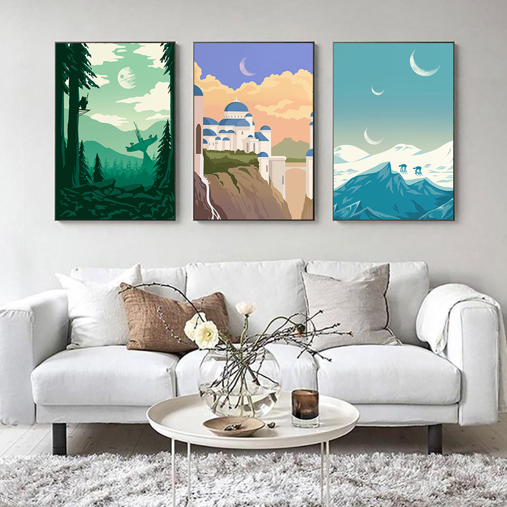 Famous Locations Print Vintage - Home Decor Locations reseña y precio