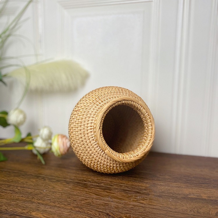Vietnam Rattan Woven Vase Mini - Home Decor Vietnam reseña y precio
