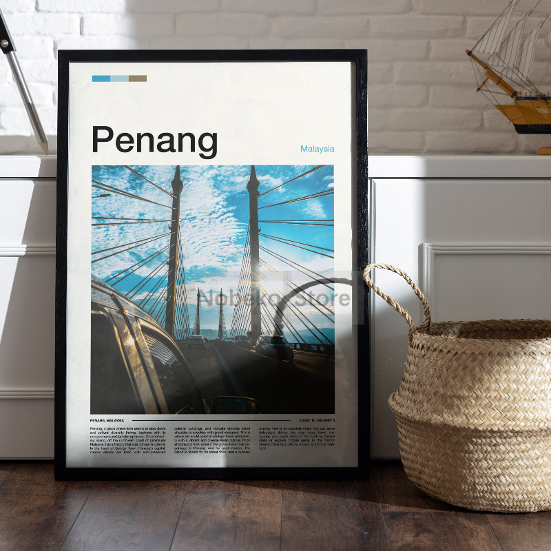 Asia Malaysia Travel Posters K - Home Decor Kuching reseña y precio