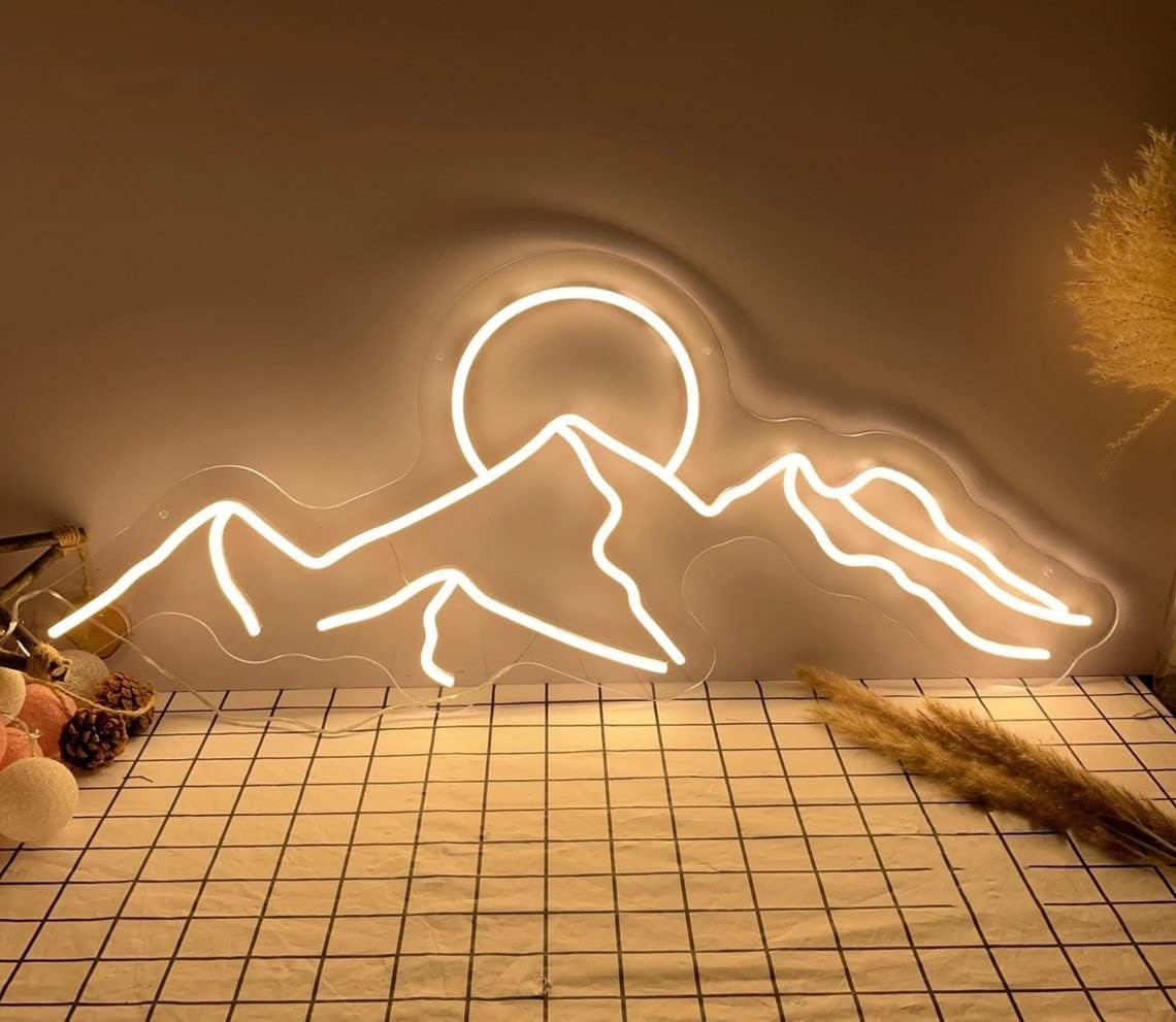 Mountain Range Neon Light Sign - Home Decor Range reseña y precio