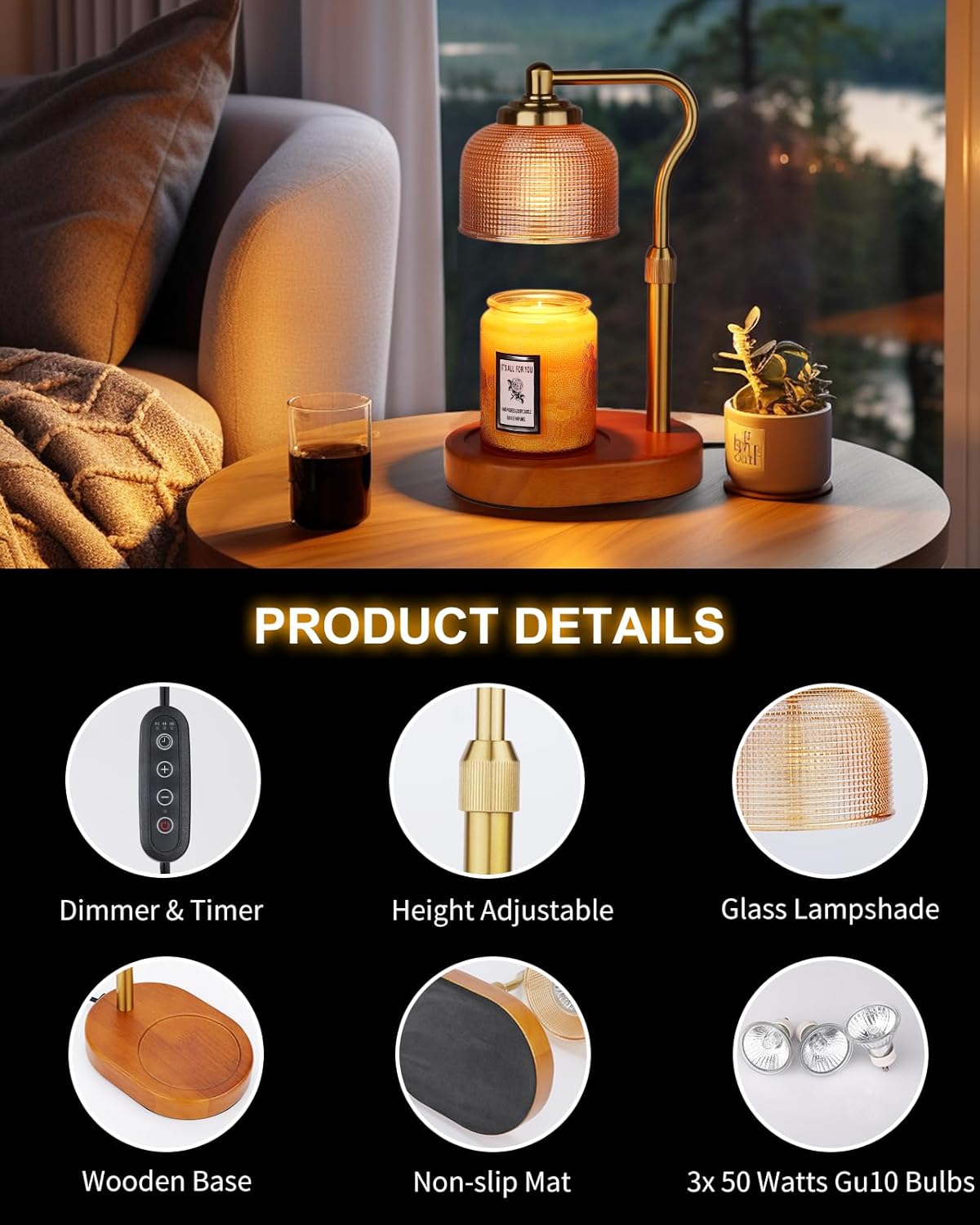 Candle Warmer Lamp With Timer  - Home Decor Free Images reseña y precio