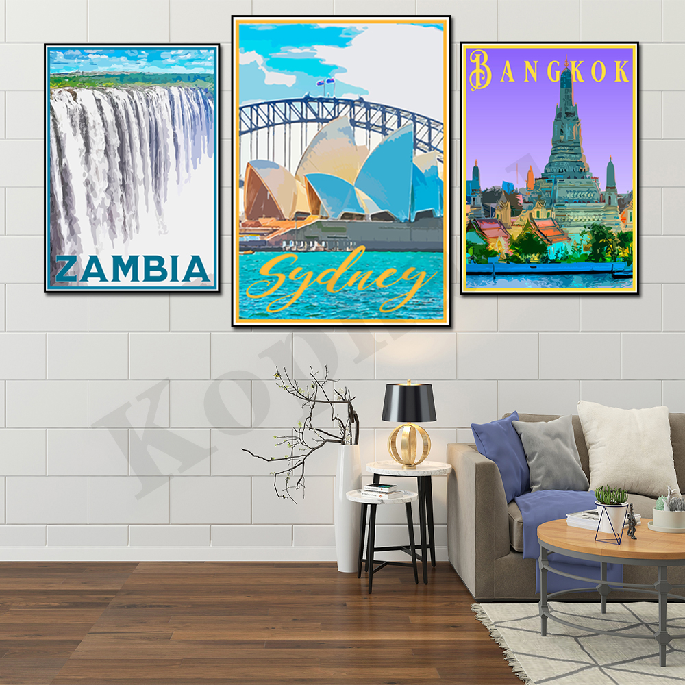 Sydney New Zealand Zambia Japa - Home Decor Vietnam reseña y precio