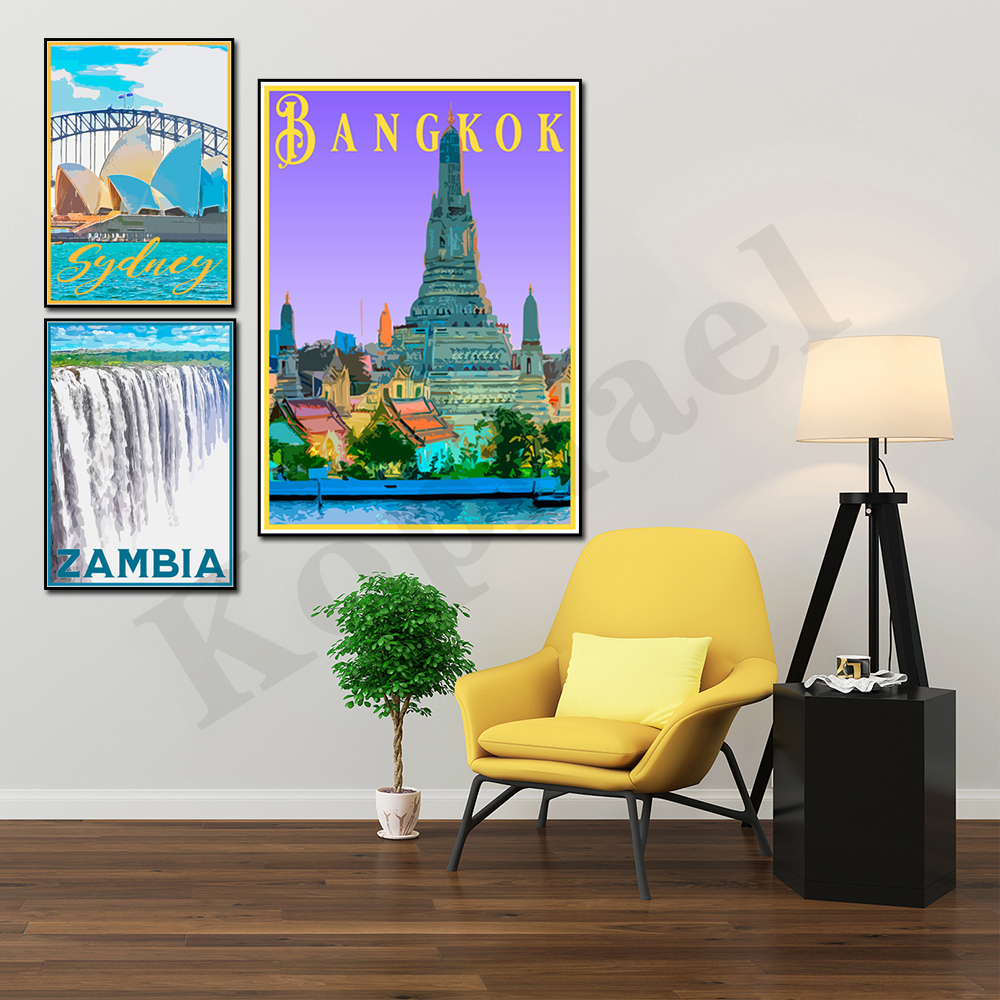 Sydney New Zealand Zambia Japa - Home Decor Vietnam reseña y precio