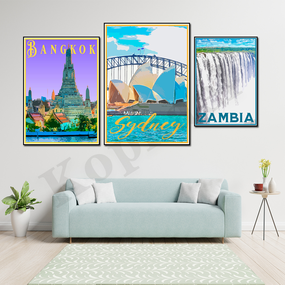 Sydney New Zealand Zambia Japa - Home Decor Vietnam reseña y precio