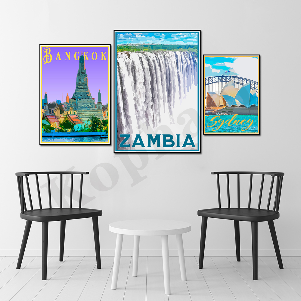 Sydney New Zealand Zambia Japa - Home Decor Vietnam reseña y precio