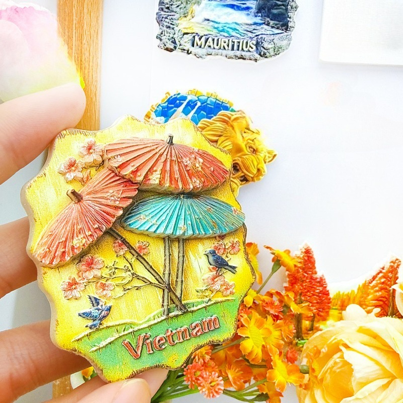 Vietnam Umbrella Fridge Magnet - Home Decor Vietnam reseña y precio