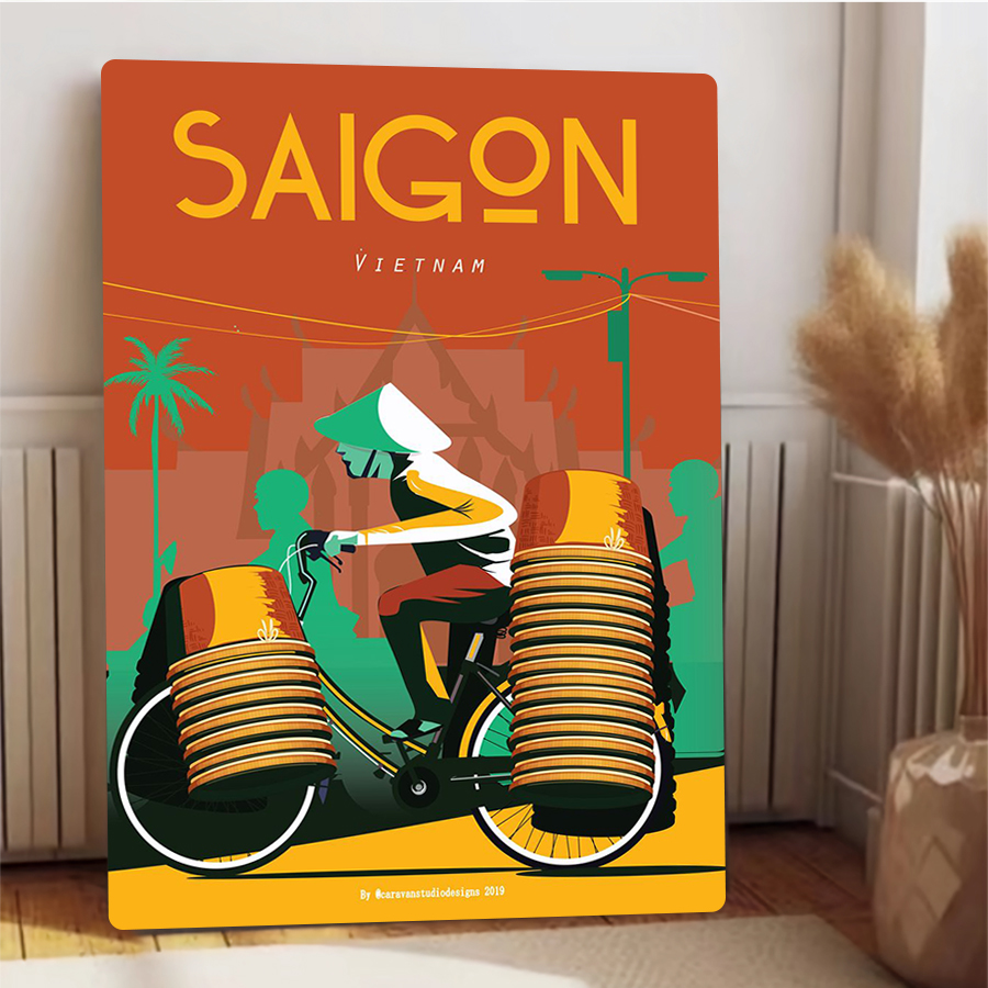 Saigon Vietnam Bicycle Vendor  - Home Decor Vietnam reseña y precio