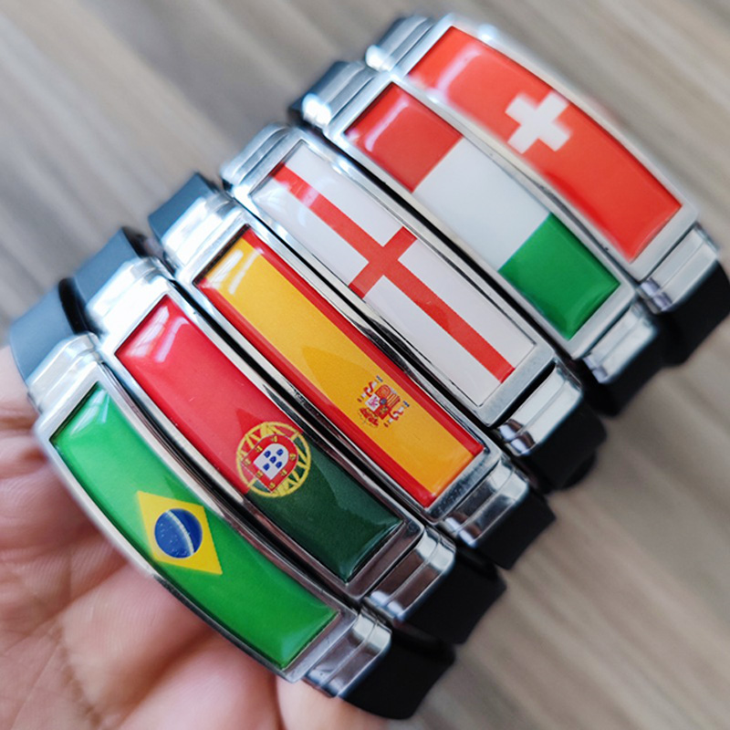 Spain Flag Leather Bracelet Fr - Home Decor Canada reseña y precio