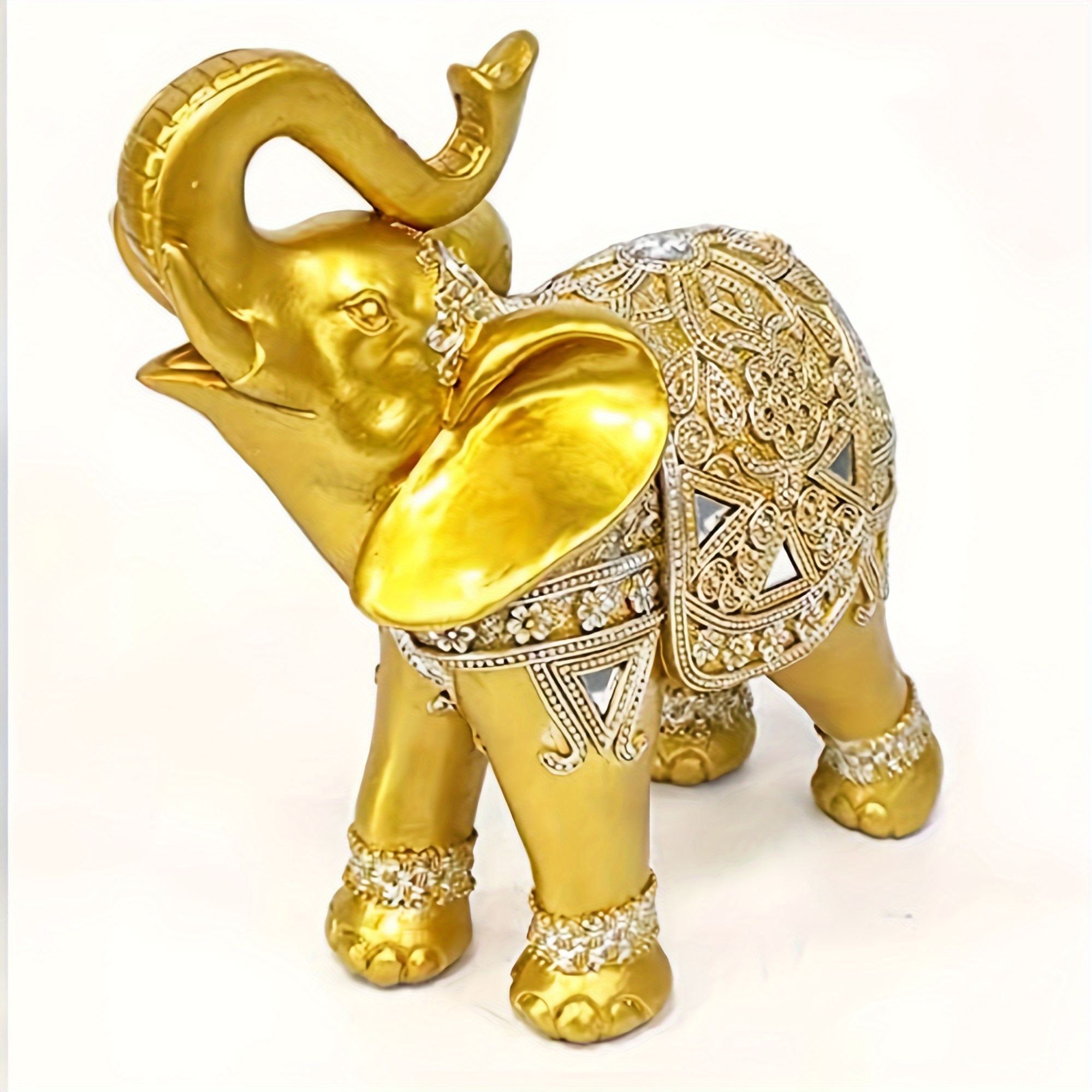 9 Inch Elephant Statue Figurin - Home Decor Living reseña y precio
