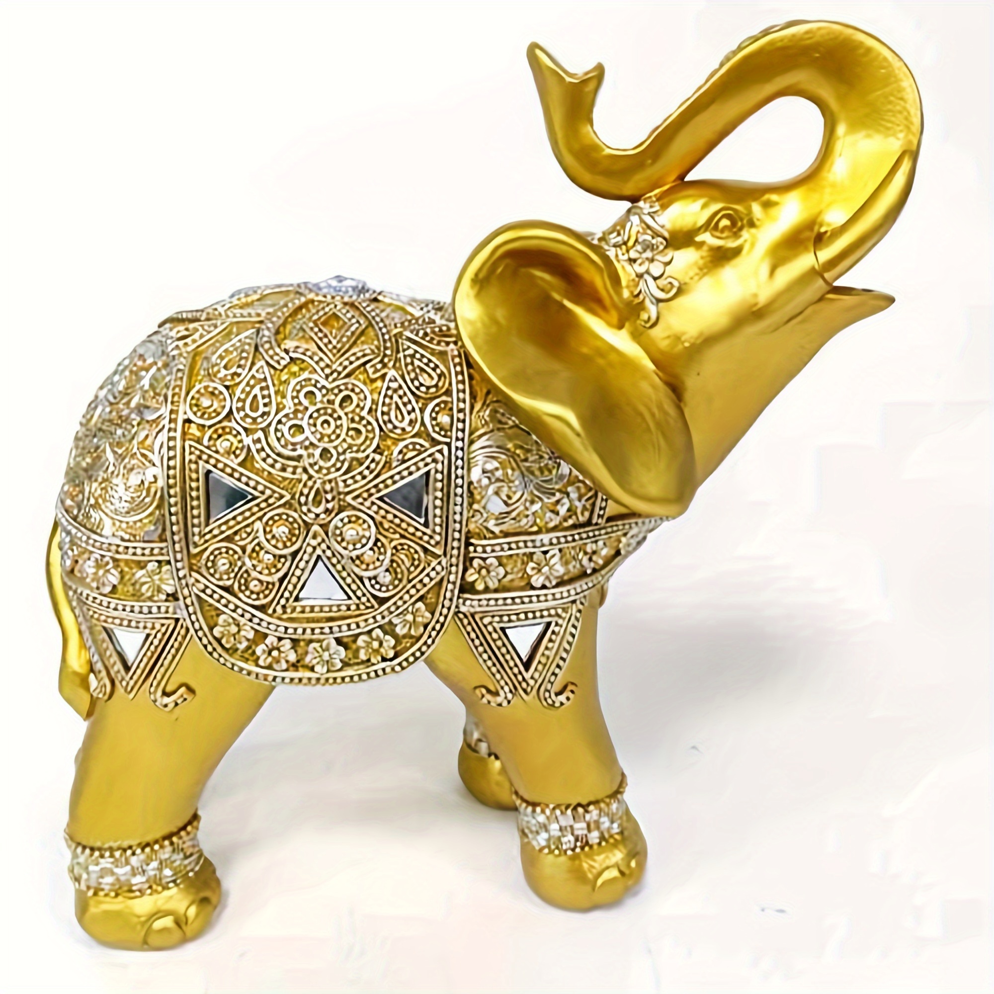 9 Inch Elephant Statue Figurin - Home Decor Living reseña y precio