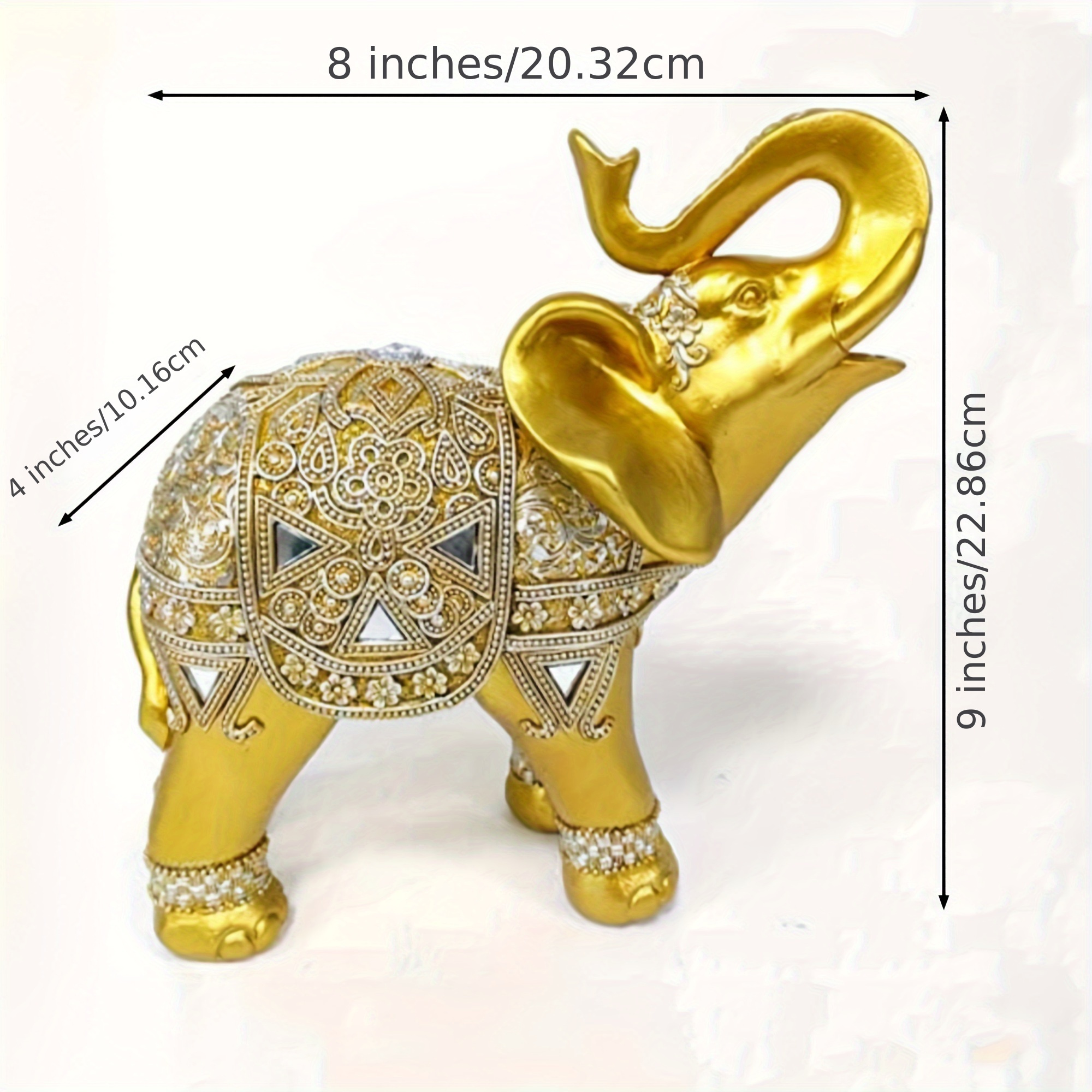 9 Inch Elephant Statue Figurin - Home Decor Living reseña y precio