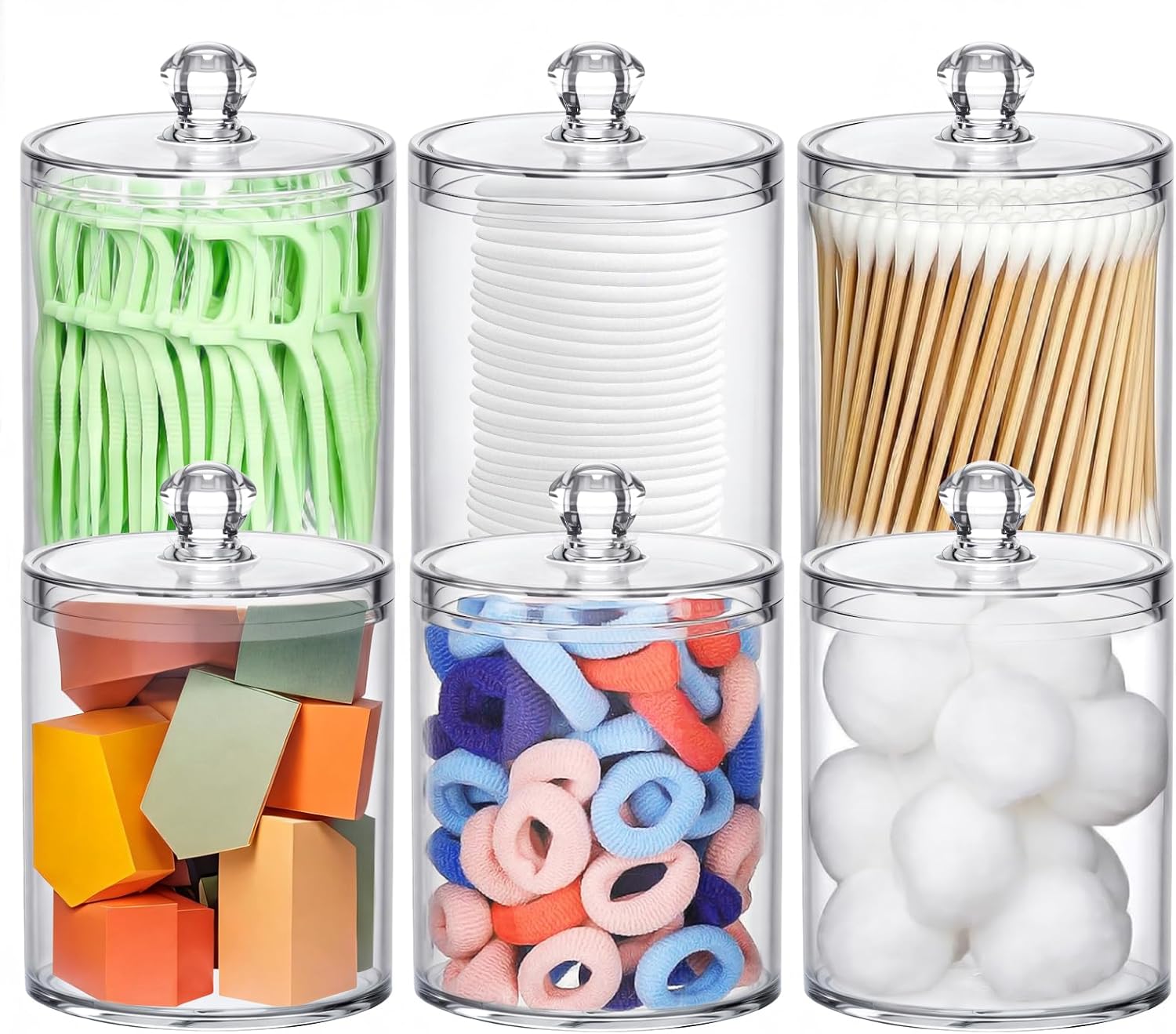 Acrylic Qtip Holder 6 Pack wit - Home Decor Free Images reseña y precio