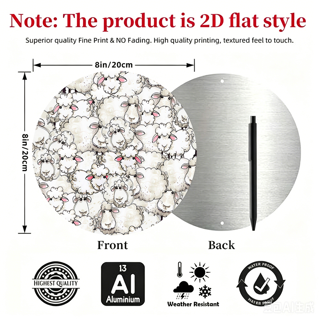 JIT 1-Pack Round Metal Tin Wal - Home Decor Living reseña y precio