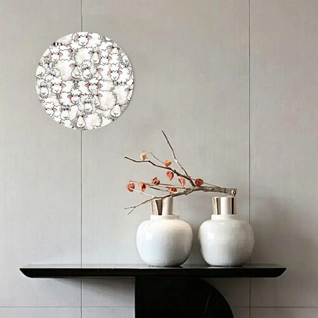 JIT 1-Pack Round Metal Tin Wal - Home Decor Living reseña y precio