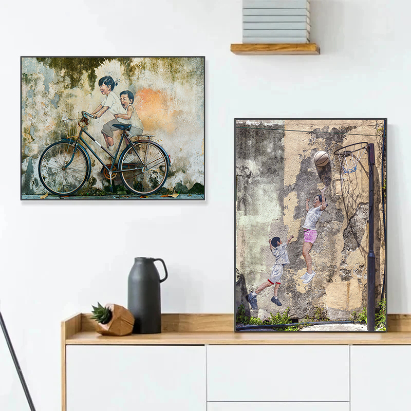 Penang Malaysia Children on Bi - Home Decor Malaysia reseña y precio