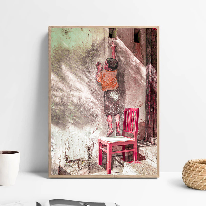 Penang Malaysia Children on Bi - Home Decor Malaysia reseña y precio