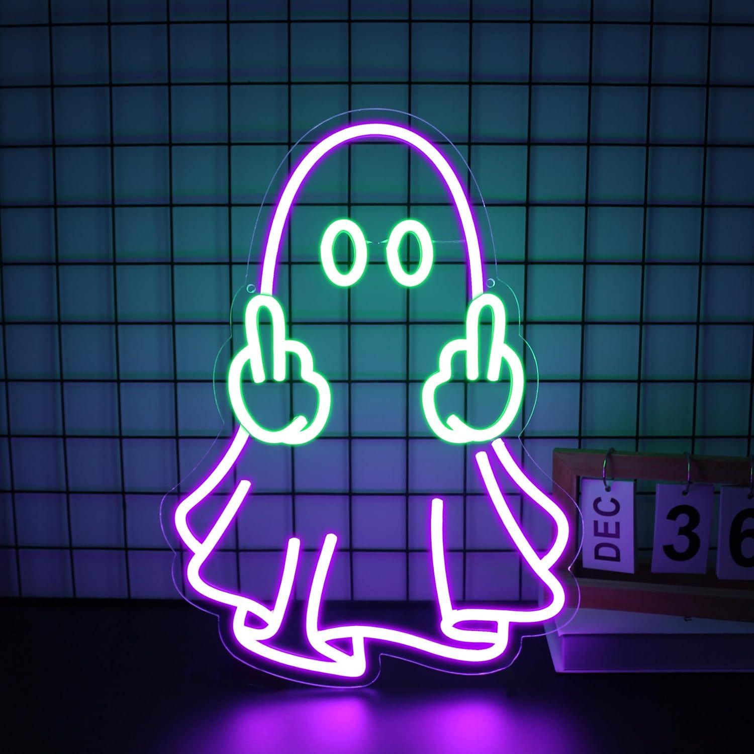 Ghost Neon Sign USB Powered LE - Home Decor Lighting reseña y precio