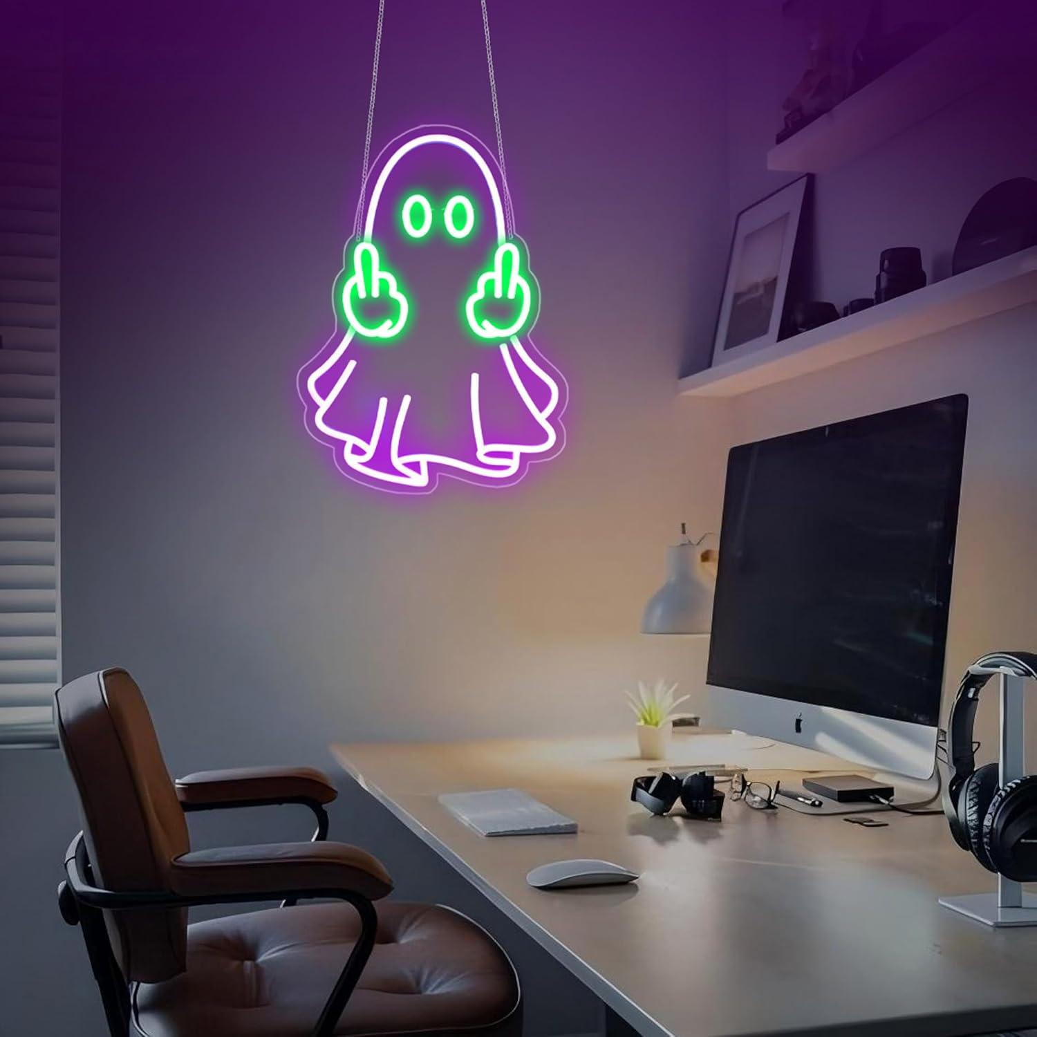 Ghost Neon Sign USB Powered LE - Home Decor Lighting reseña y precio