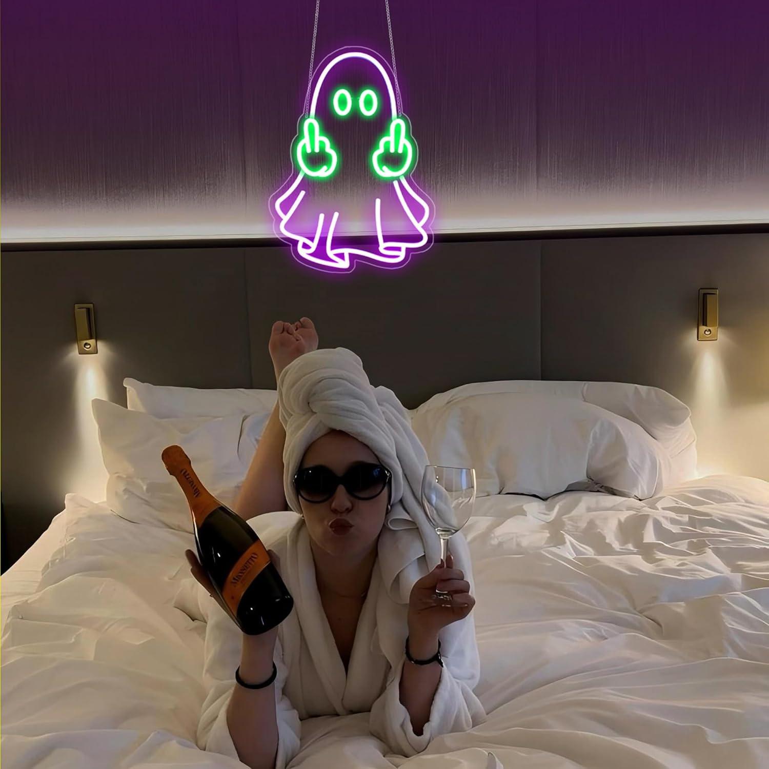 Ghost Neon Sign USB Powered LE - Home Decor Lighting reseña y precio