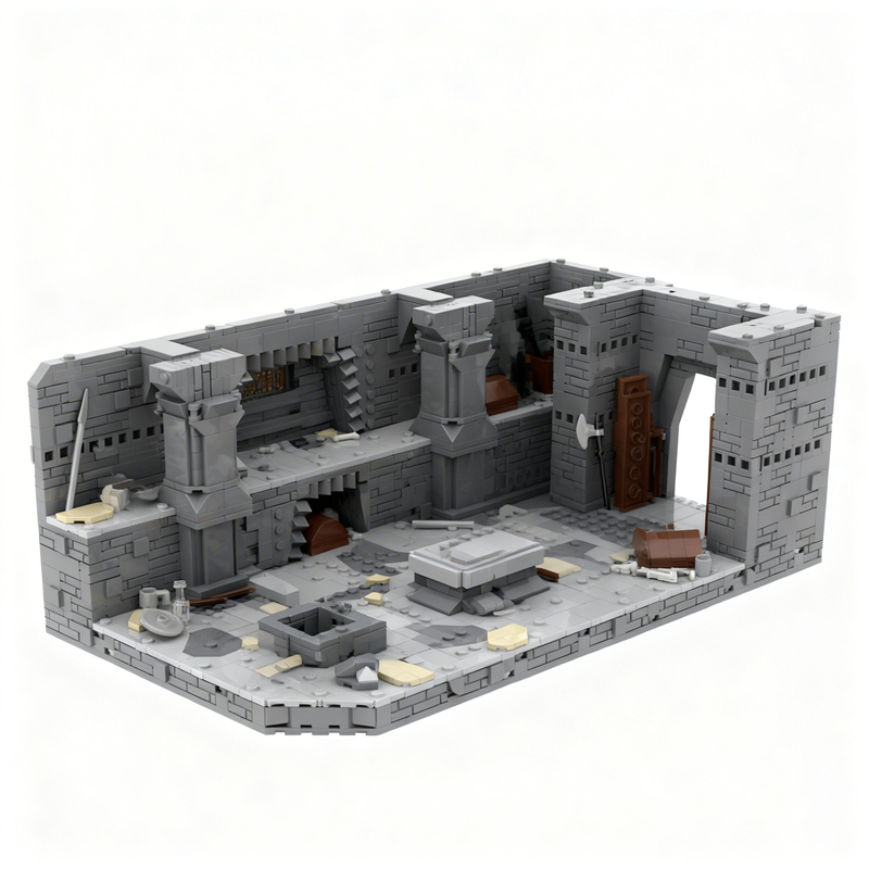 2037pcs MOC Mines Moria Mediev - Home Decor Medieval reseña y precio