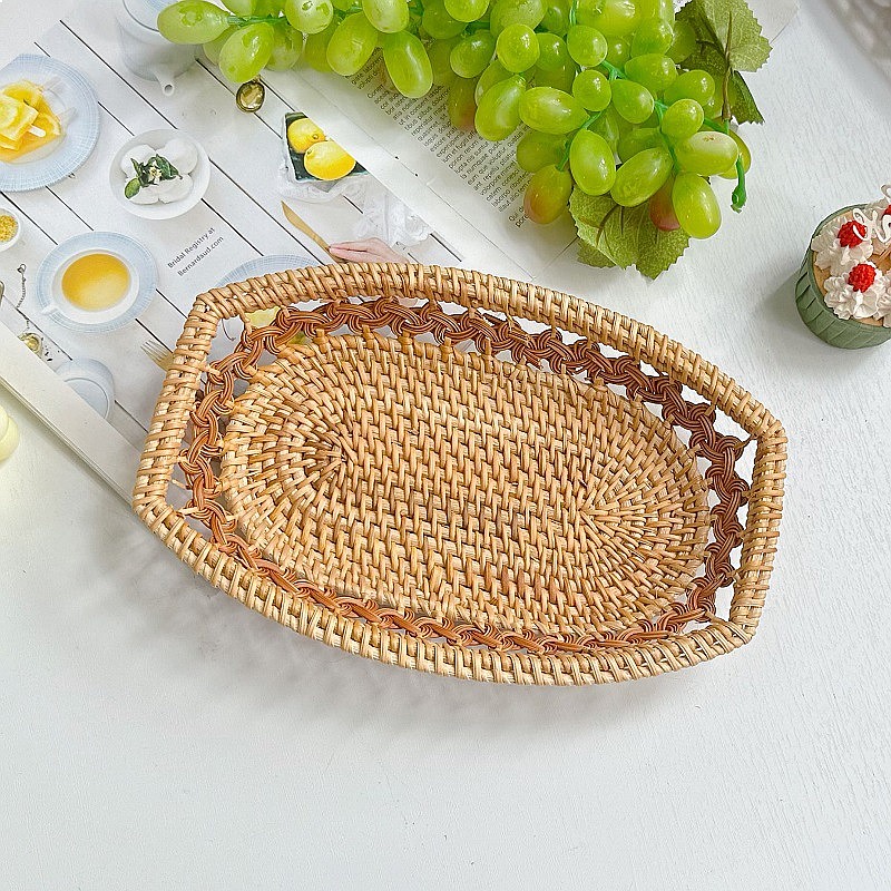 Vietnam Rattan Woven Snack Bas - Home Decor Vietnam reseña y precio