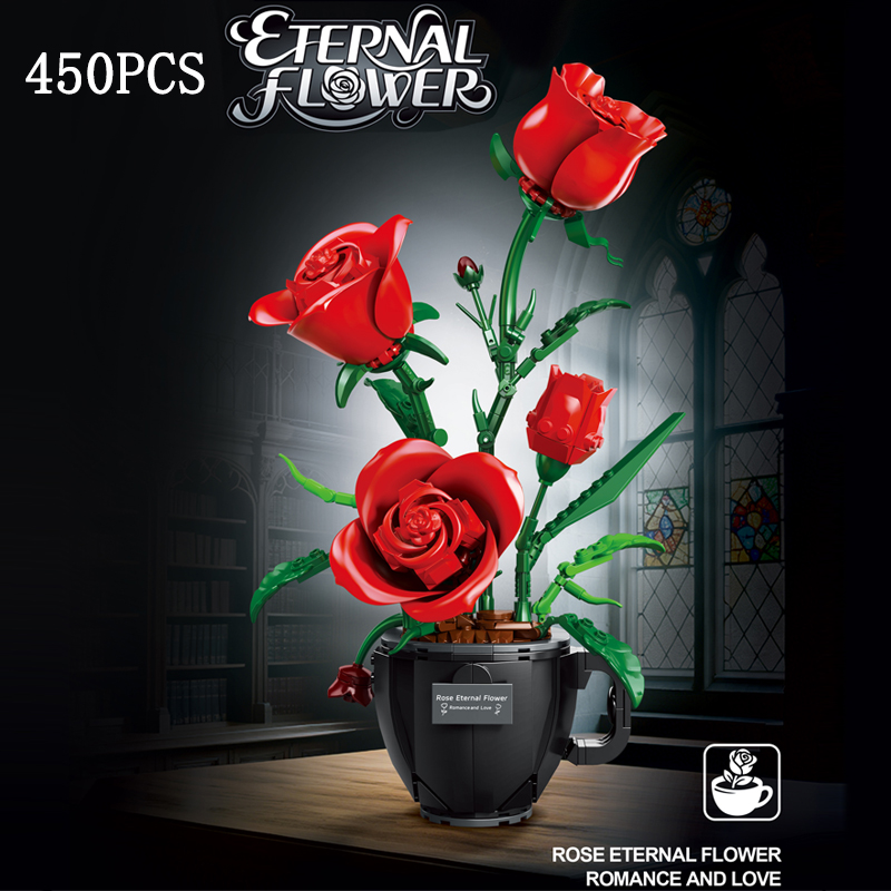 MOC Coffee Cup Flower Building - Home Decor Daisy reseña y precio