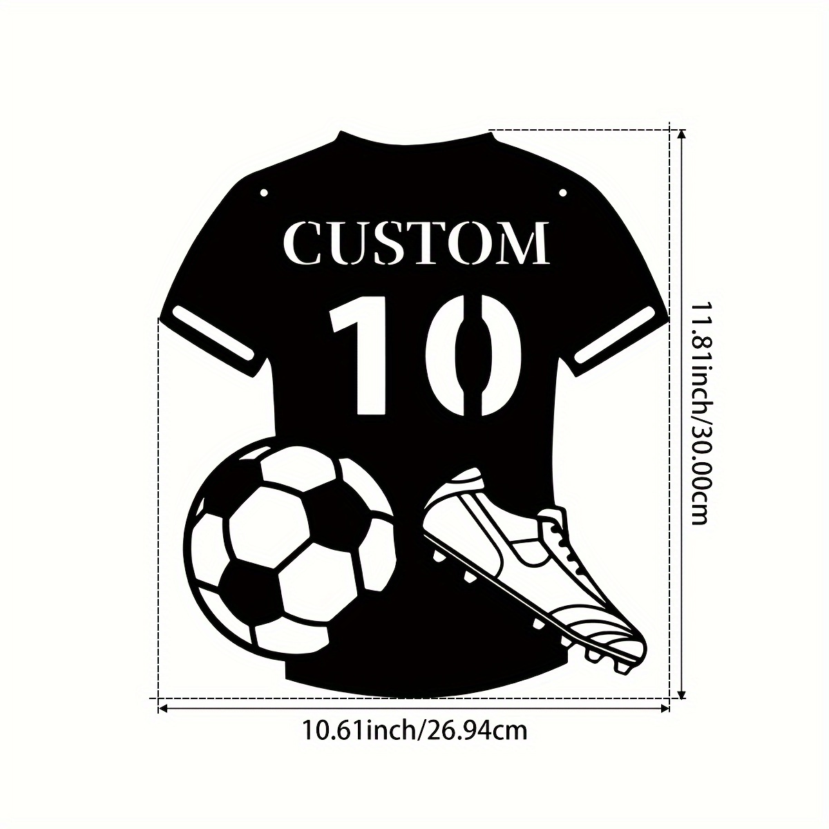 Custom Metal Soccer Jersey Sig - Home Decor Living reseña y precio