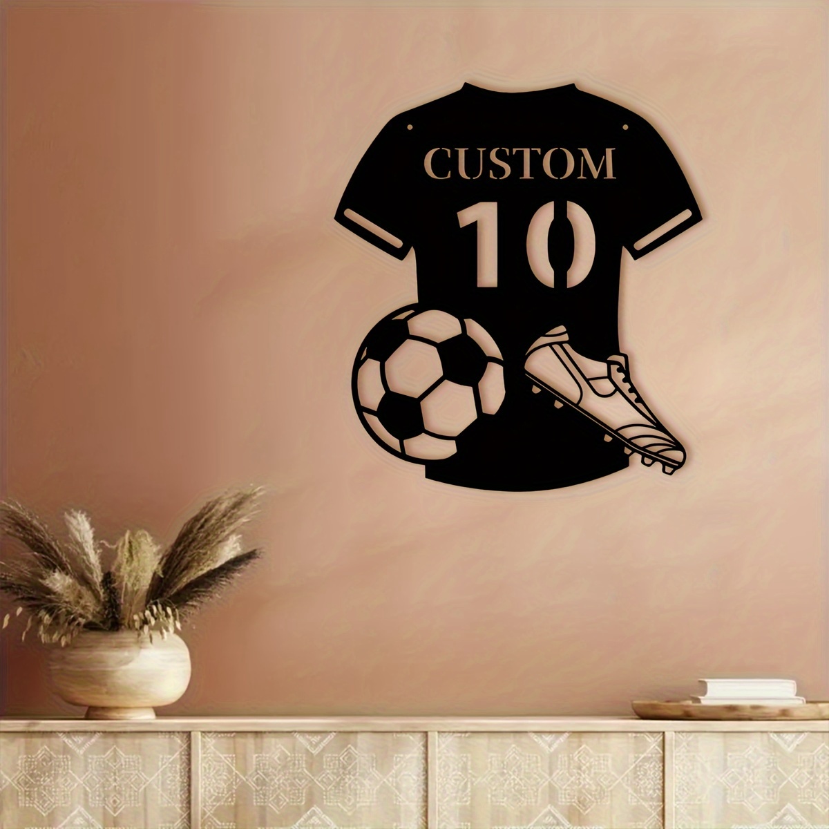Custom Metal Soccer Jersey Sig - Home Decor Living reseña y precio