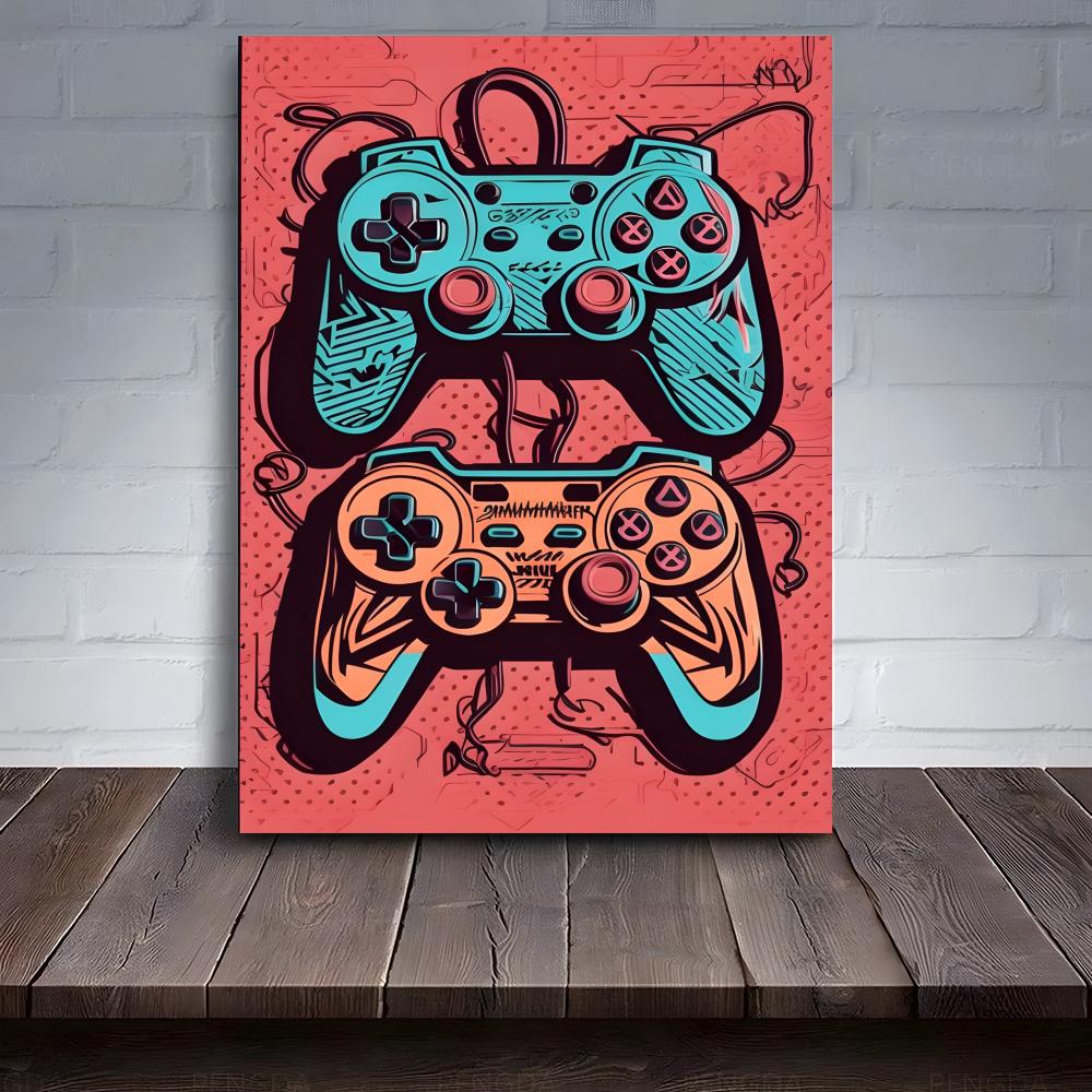 Retro Mobile Game Poster PC Ho - Home Decor Mobile Game reseña y precio