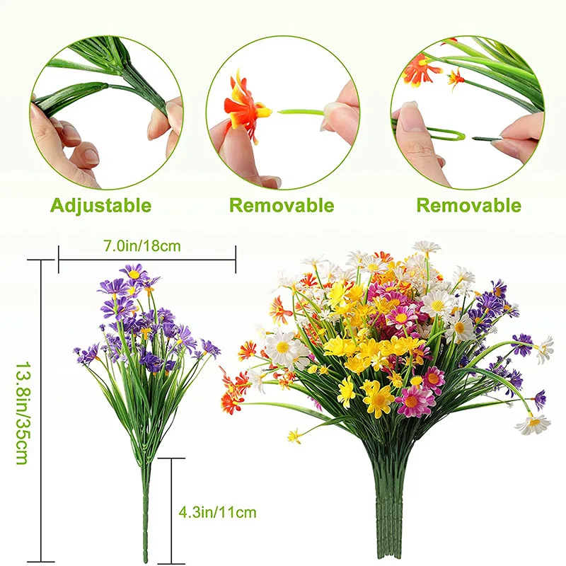 35cm Artificial Flower Daisy A - Home Decor Daisy reseña y precio